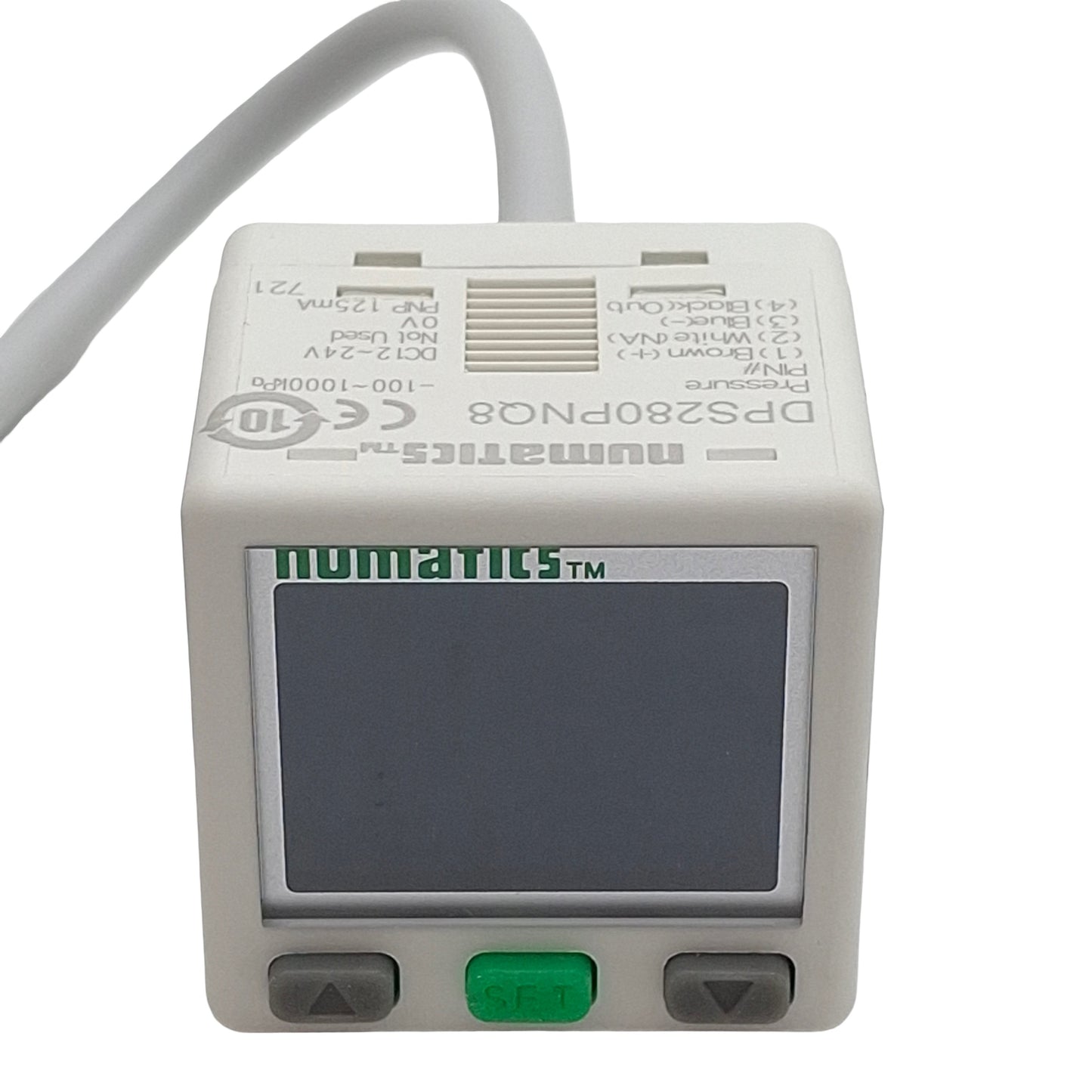 New Numatics DPS280PNQ8 Digital Pressure Switch, PNP 125mA, 12-24VDC, -100~1000kPa