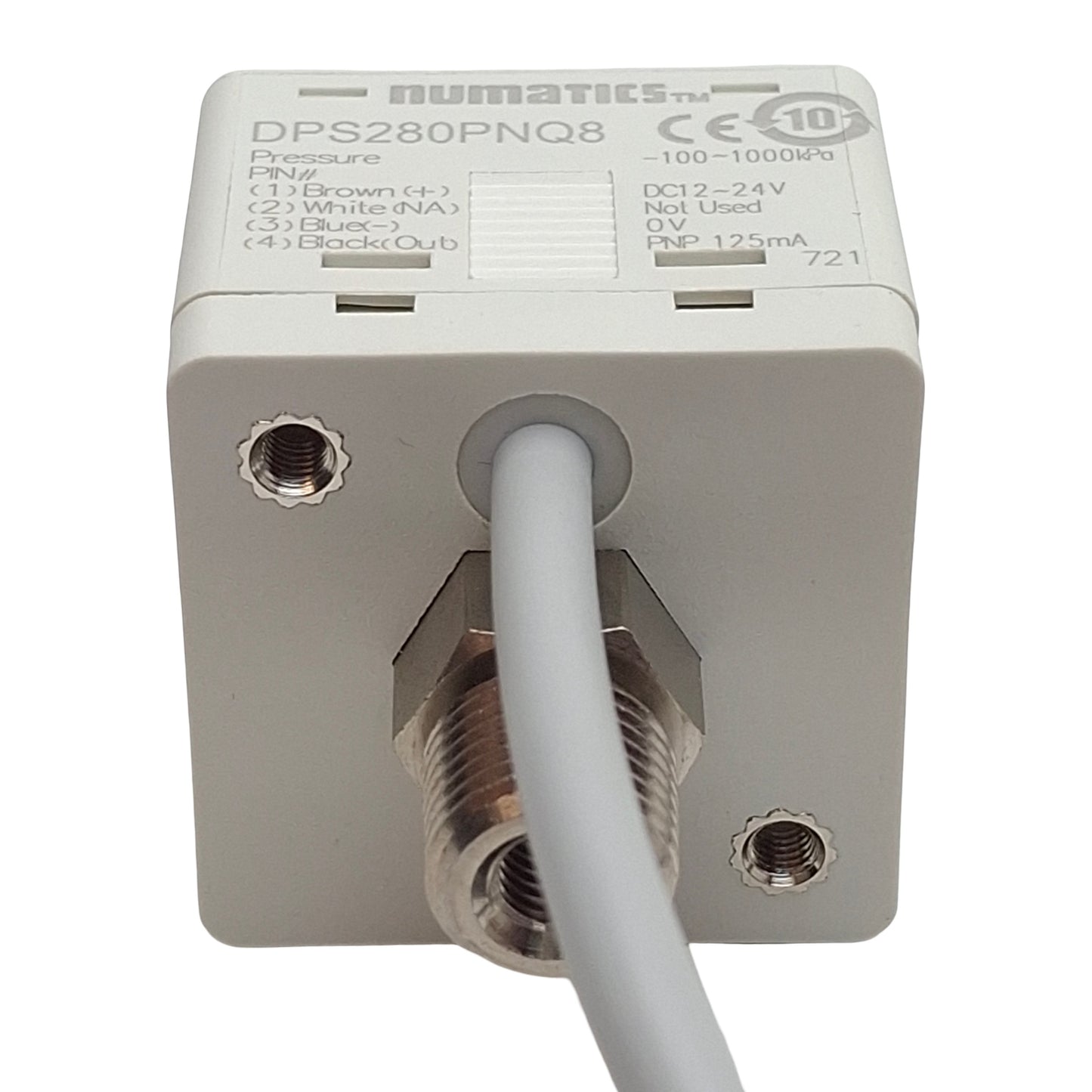 New Numatics DPS280PNQ8 Digital Pressure Switch, PNP 125mA, 12-24VDC, -100~1000kPa