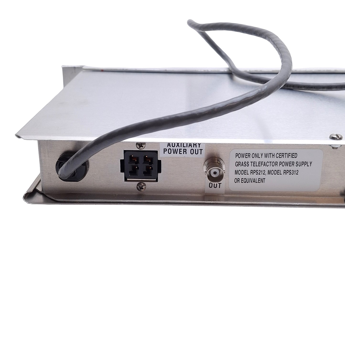 Used Grass Telefactor P122 AC/DC Strain Gauge Amplifier 60Hz, BNC Out, For C2 Cabinet