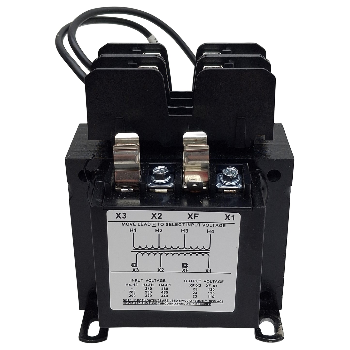 Used Micron B100MBT713RK Control Transformer, 100VA, 208/230/460V Pri, 24/115V Sec