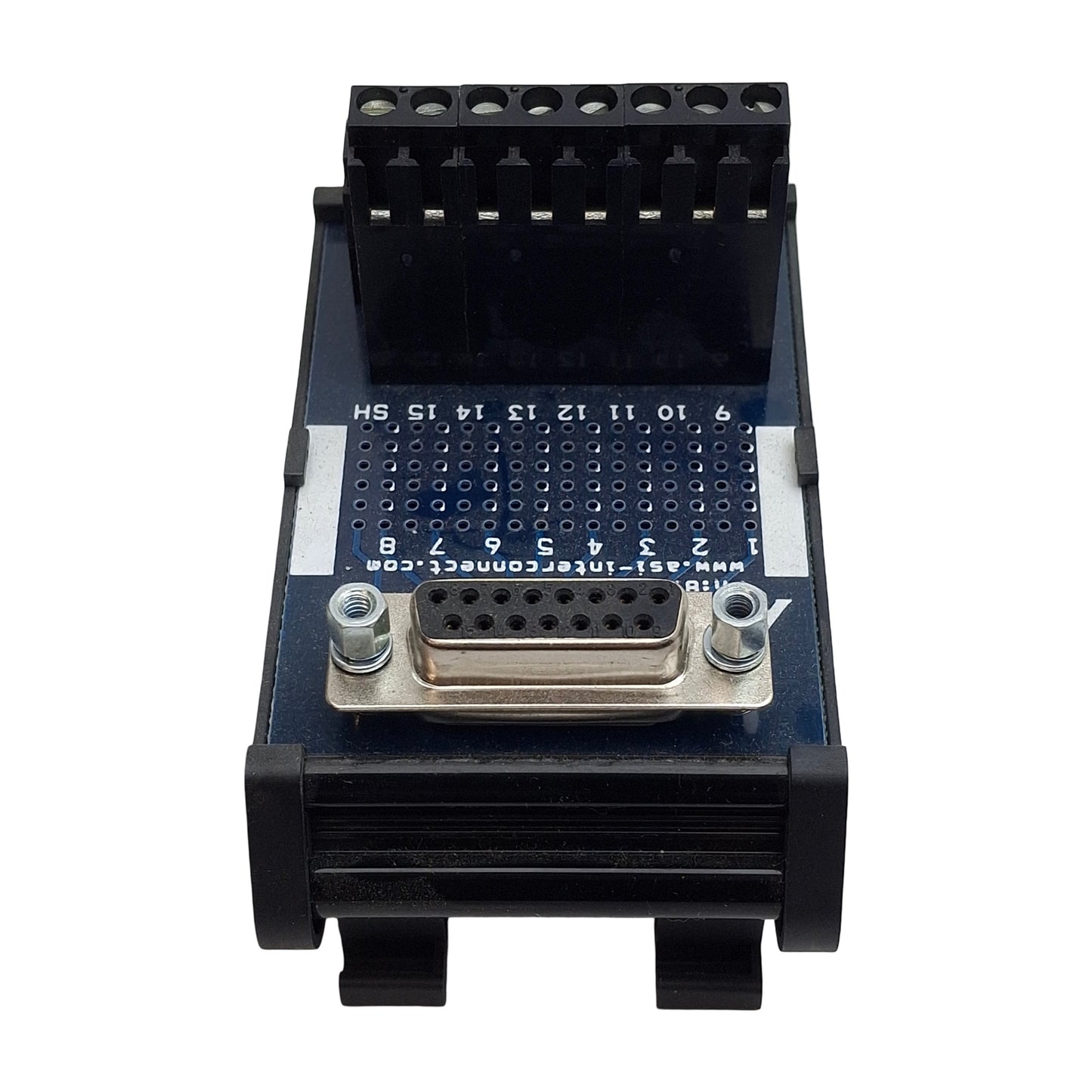 Used ASI IMDS15F Screw Terminal Block Interface Module to DB15 Female, 2.5A 120VAC