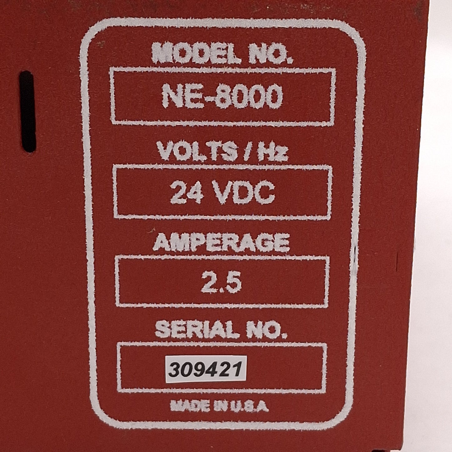 Used New Era NE-8000 Syringe Pump, 20rev/in, 1-Syringe, 140/200mL, RS-232, 24VDC 2.5A