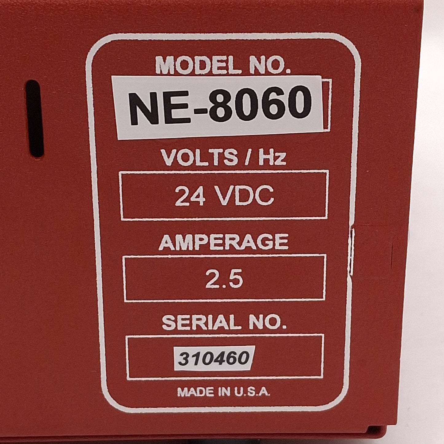 Used New Era NE-8060 Syringe Pump, 8rev/in, 1-Syringe, 140/200mL, RS-232, 24VDC 2.5A