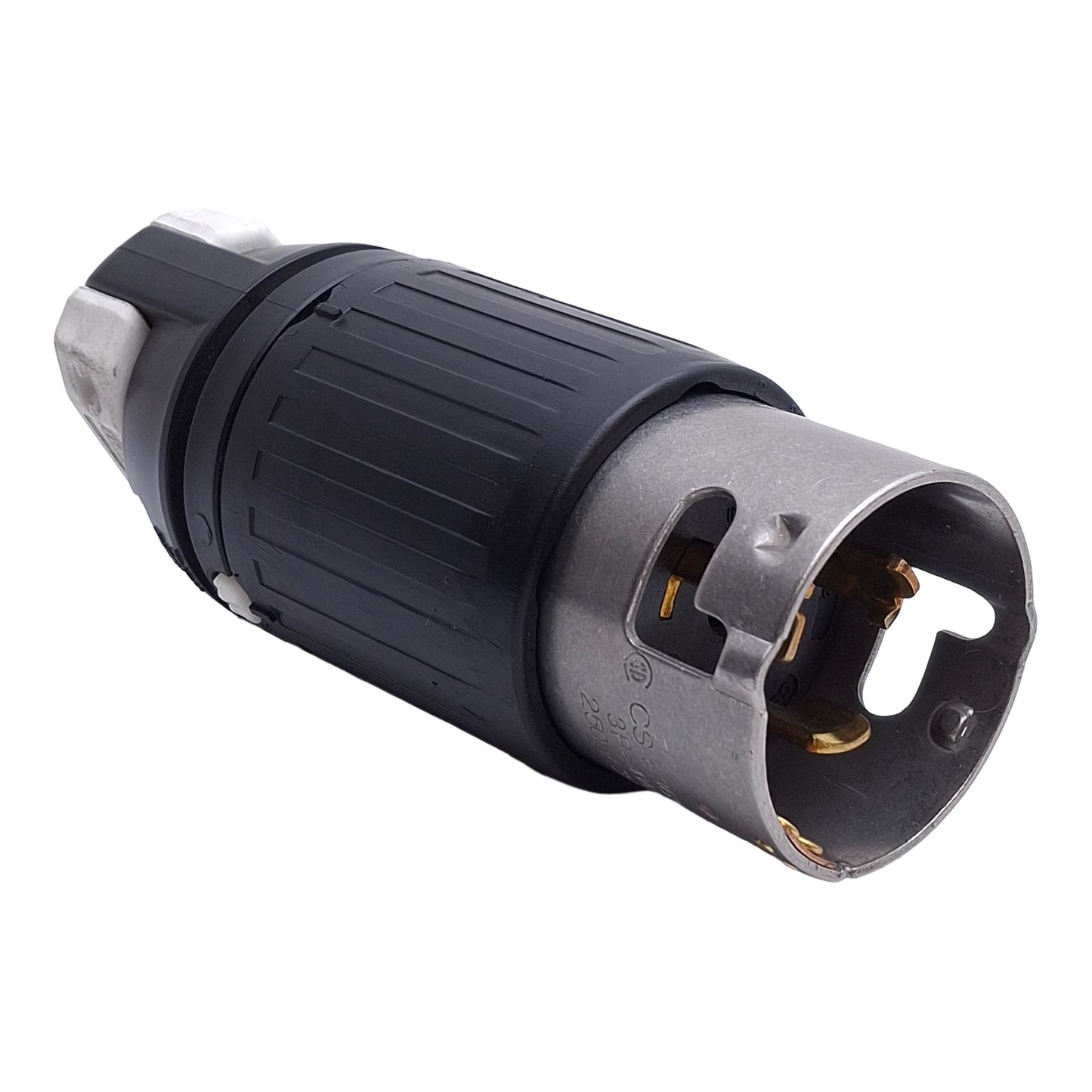 Used Hubbell CS-8365C Twist-Lock Male Plug 3-Pole 4-Wire 50A 250V 3Ø Non-NEMA GND