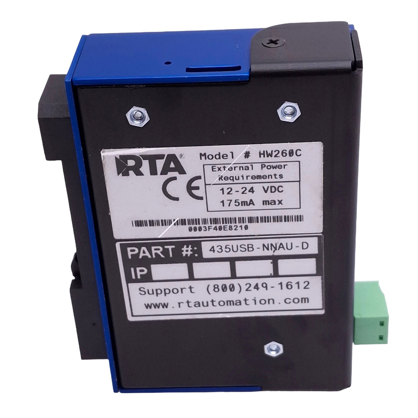 Used RTA 435USB-NNAU-D HW260C Modbus Gateway, USB-A to RJ45, 12-24VDC, DIN Rail