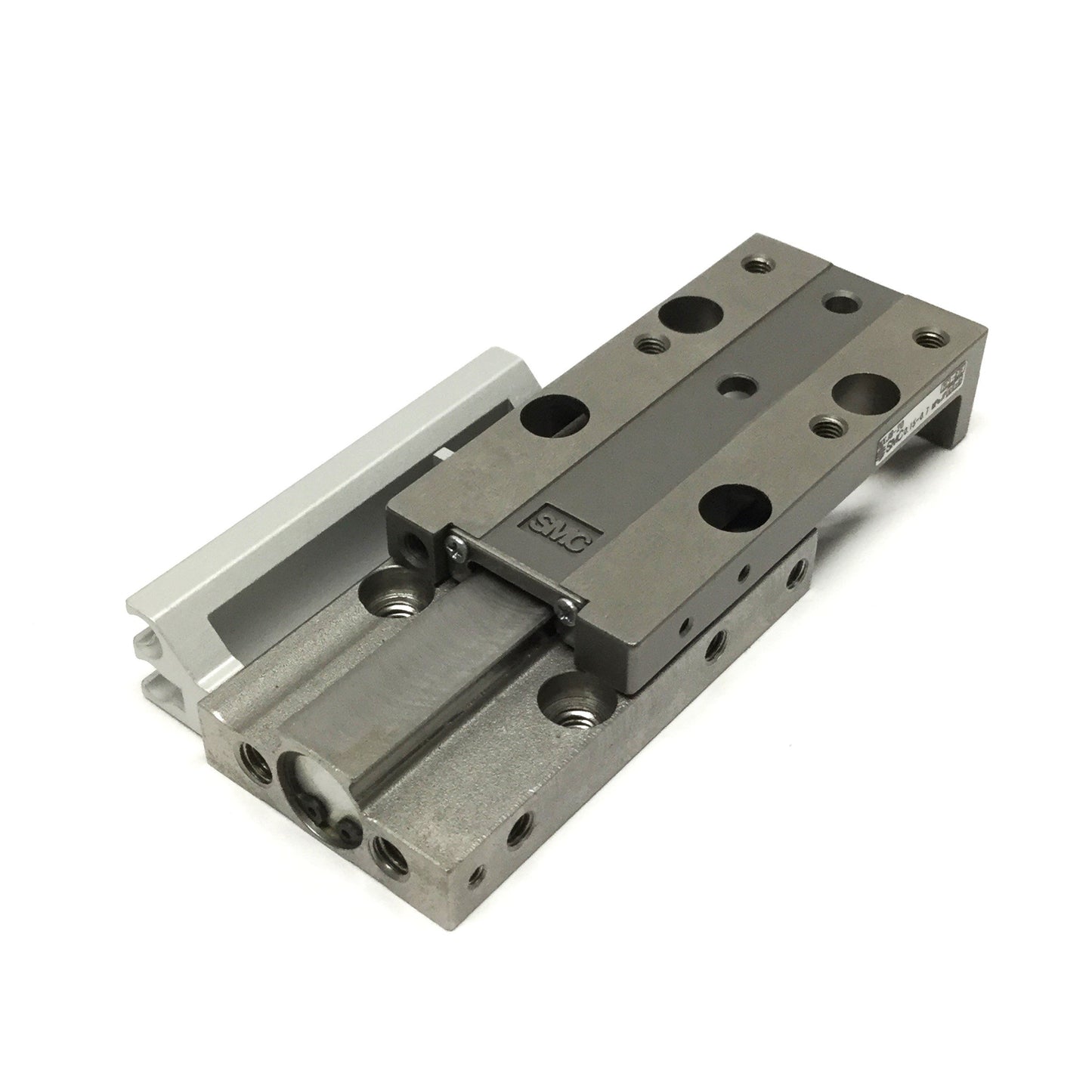 Used SMC MXJ8-20 Precision Air Slide Guided Cylinder Table, ⌀8mm Bore, 20mm Stroke