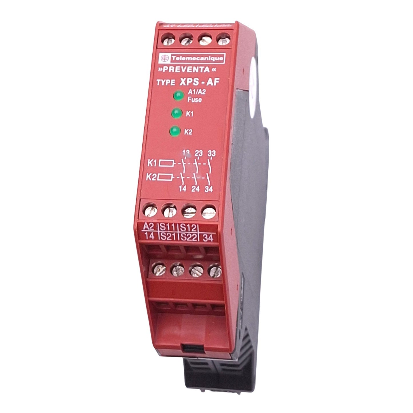 Used Telemecanique XPSAF5130 Safety Relay, 3NO, 180VA Max, DIN Rail, 24VAC/DC Coil