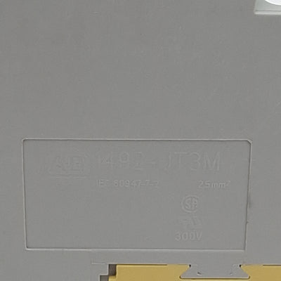 New Lot of 6 Allen Bradley 1492-JT3M 3-Circuit Terminal Block, 10A 300VAC/VDC