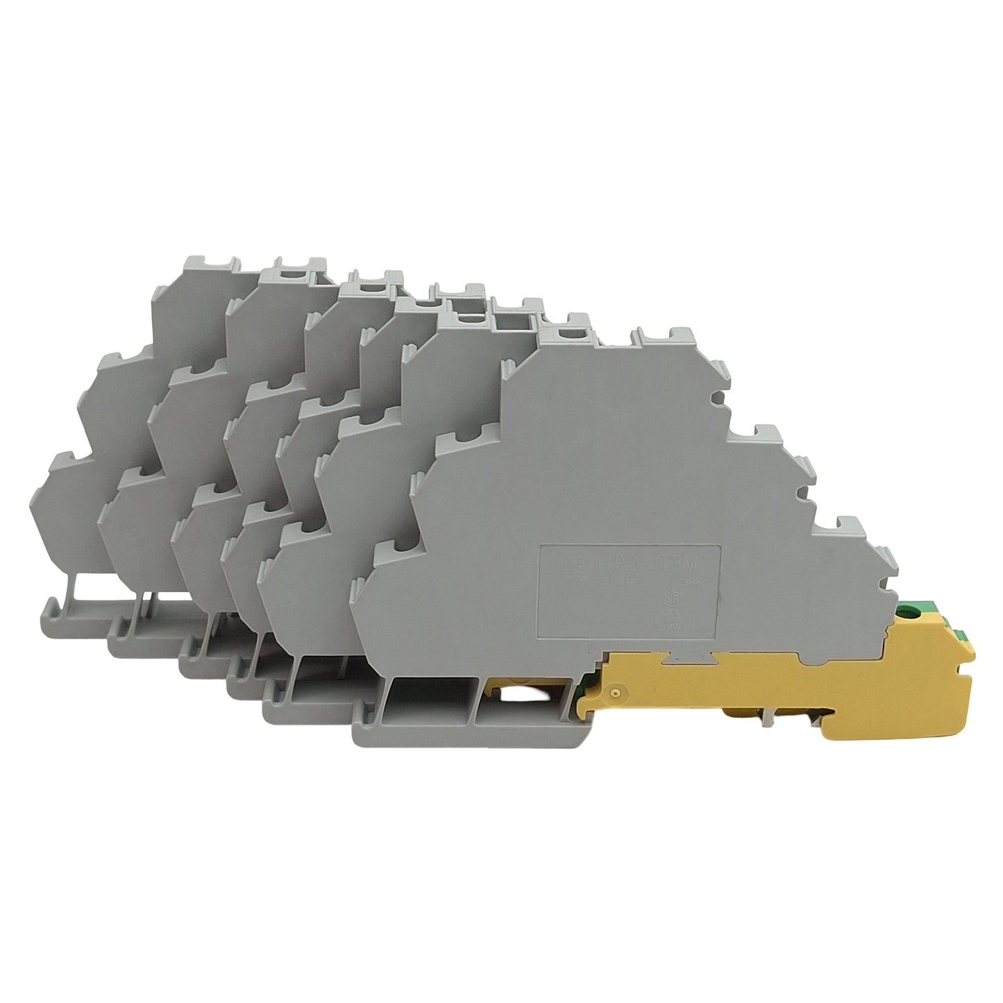 New Lot of 6 Allen Bradley 1492-JT3M 3-Circuit Terminal Block, 10A 300VAC/VDC