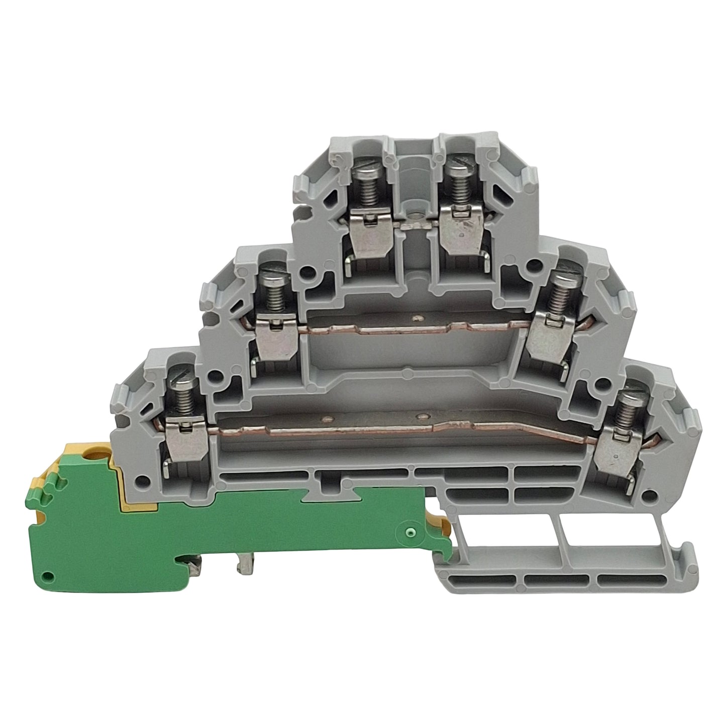 New Lot of 6 Allen Bradley 1492-JT3M 3-Circuit Terminal Block, 10A 300VAC/VDC