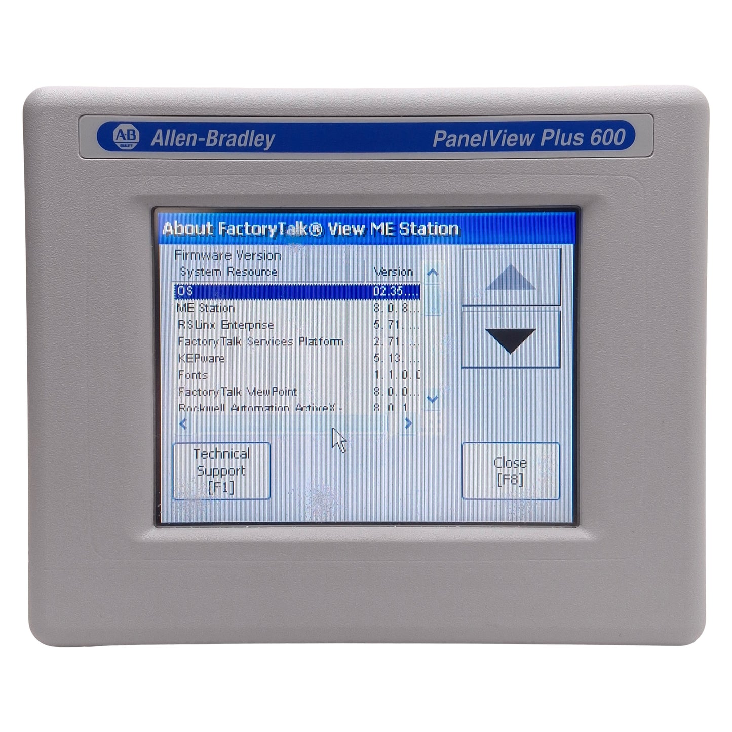Used Allen Bradley 2711P-T6C20D8 PanelView Plus 600 Touchscreen HMI 6" 24VDC *Scuffs*