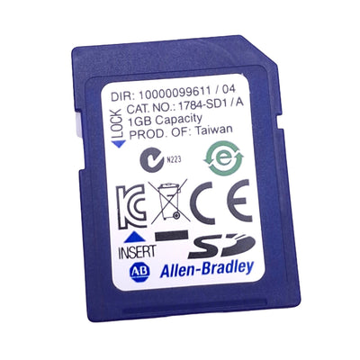 Used Allen Bradley 1784-SD1/A Secure SD Card for CompactLogix Controller, 1GB