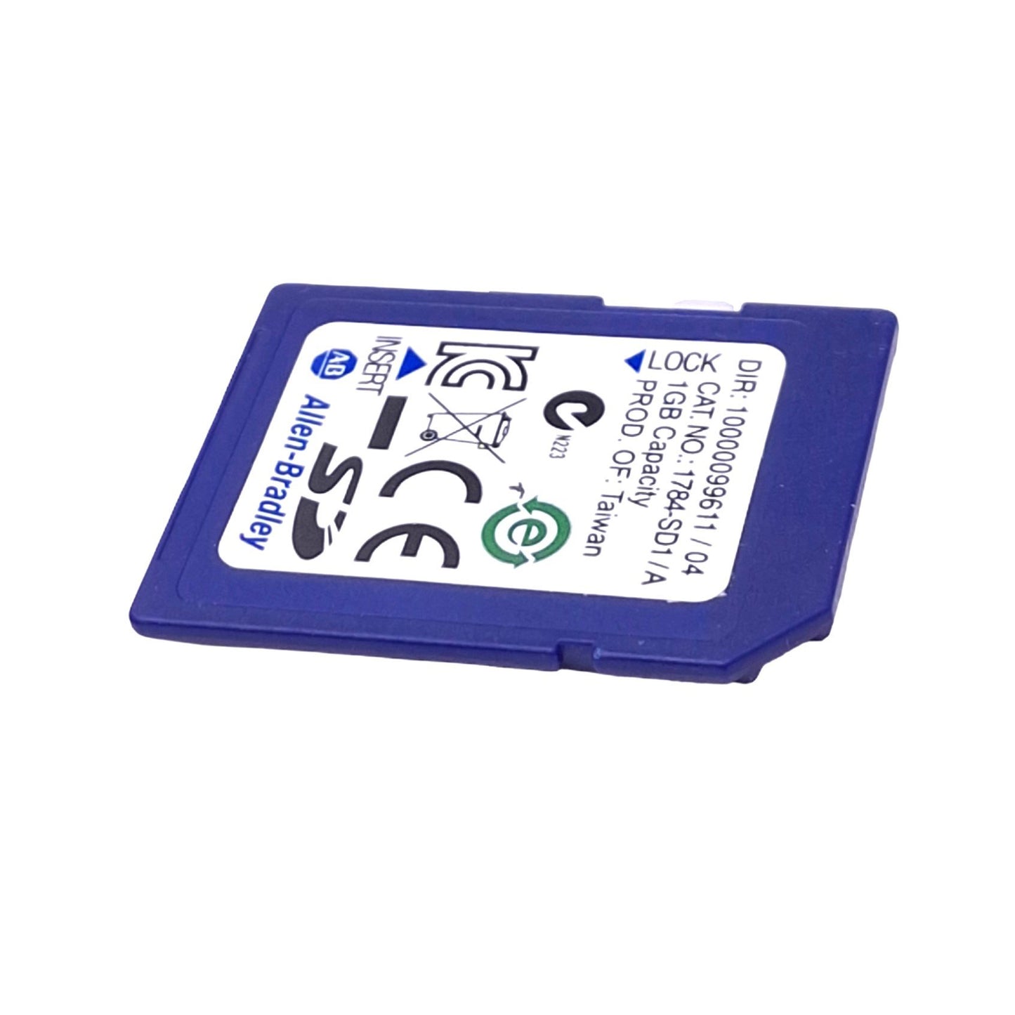 Used Allen Bradley 1784-SD1/A Secure SD Card for CompactLogix Controller, 1GB
