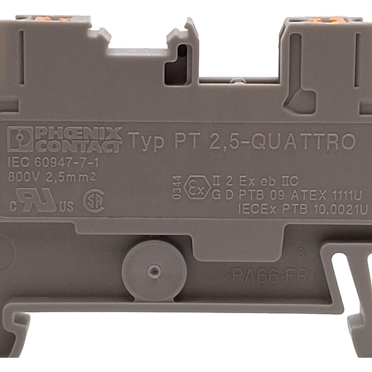 Used Lot of 40 Phoenix Contact PT 2,5-QUATTRO 3209578 Terminal Block, 5.2mm, 800V 24A