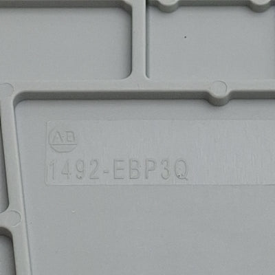 New Lot of 35 Allen Bradley 1492-EBP3Q Terminal Block End Barrier, Gray