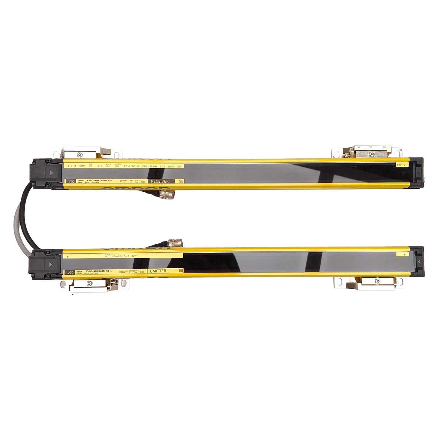 Used Omron F3SG-4RA0430-30 Safety Light Curtain, ø30 x 430mm Protection 0.3-20m 24VDC