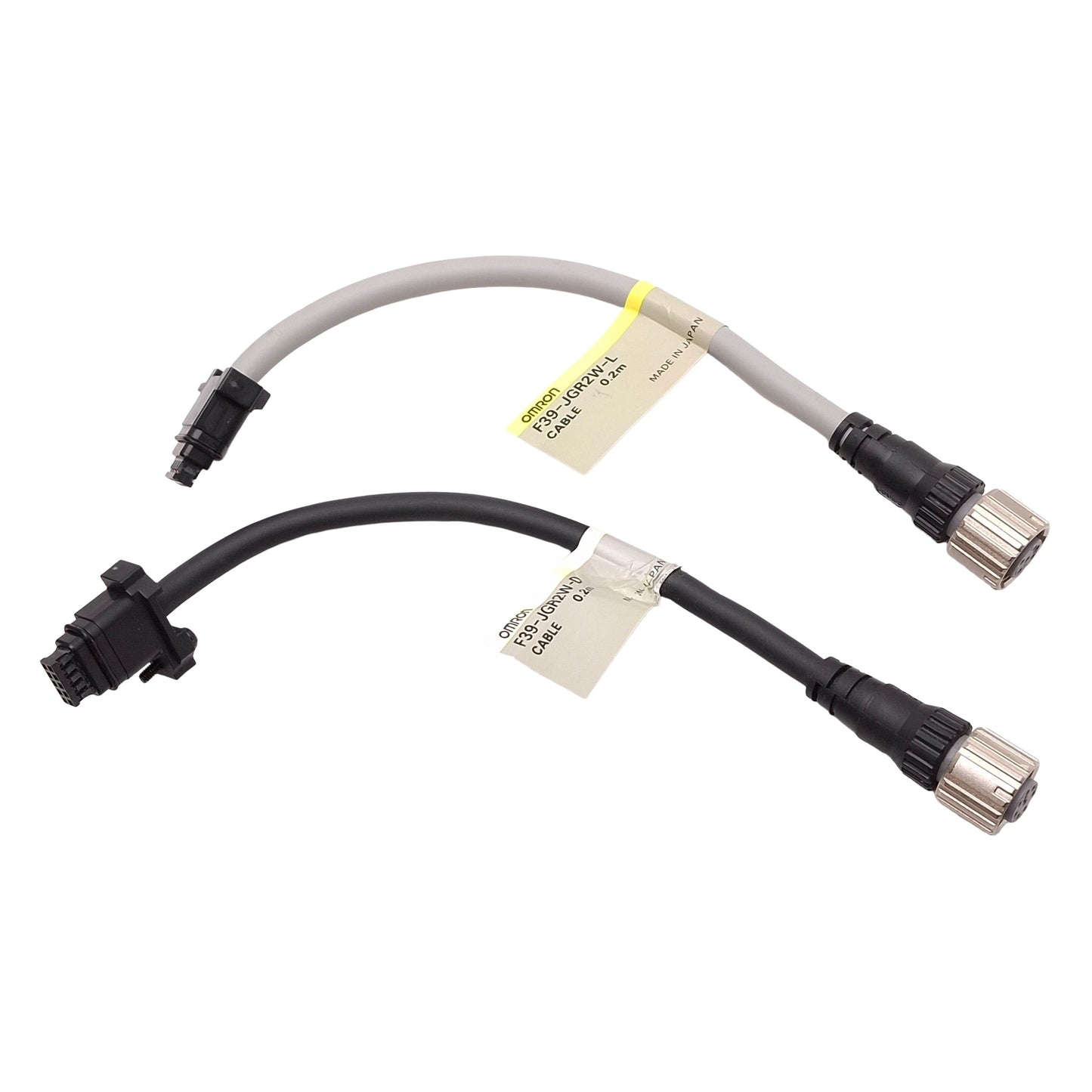 Used Omron F39-JGR2W Cascading Cables For Safety Light Curtain Emitter & Receiver