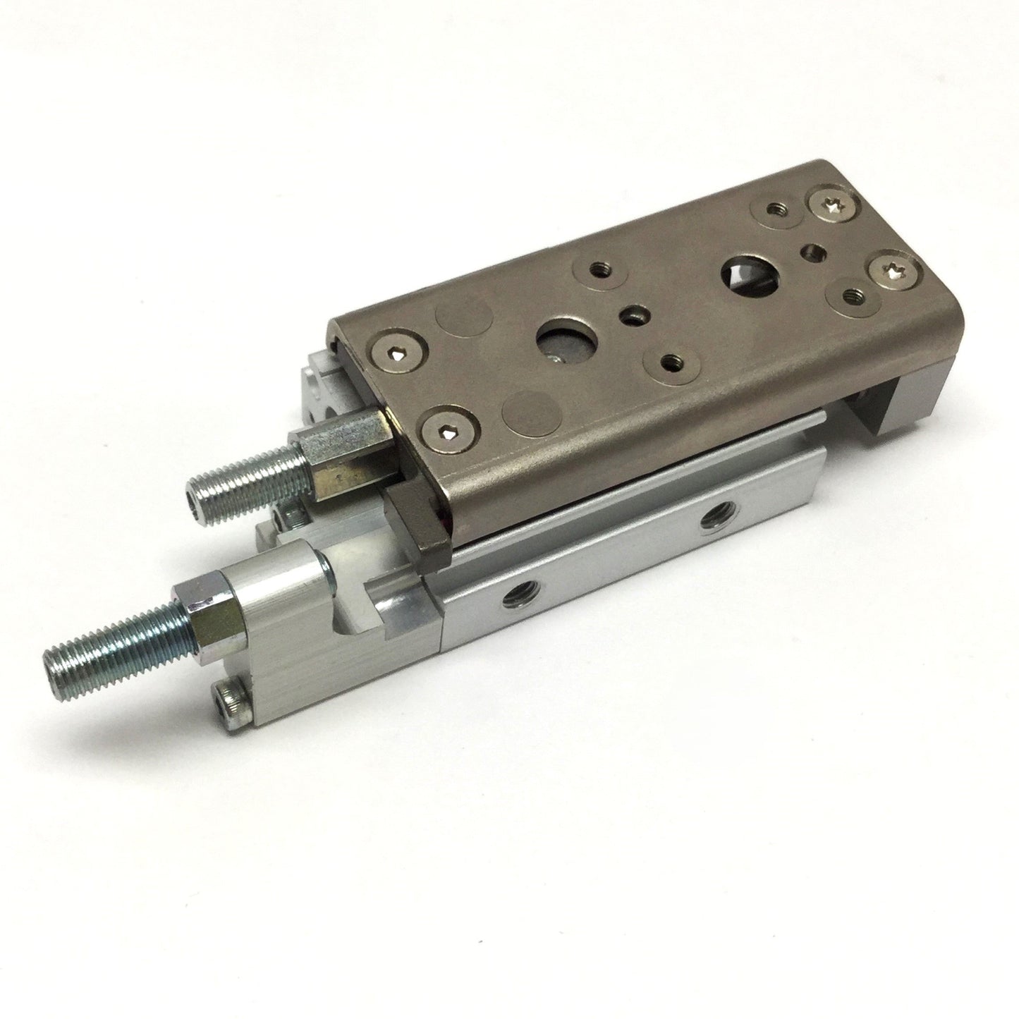 Used SMC MXQ8A-10ZK6 Guided Cylinder Linear Air Slide Table, ⌀8mm Bore, 10mm Stroke