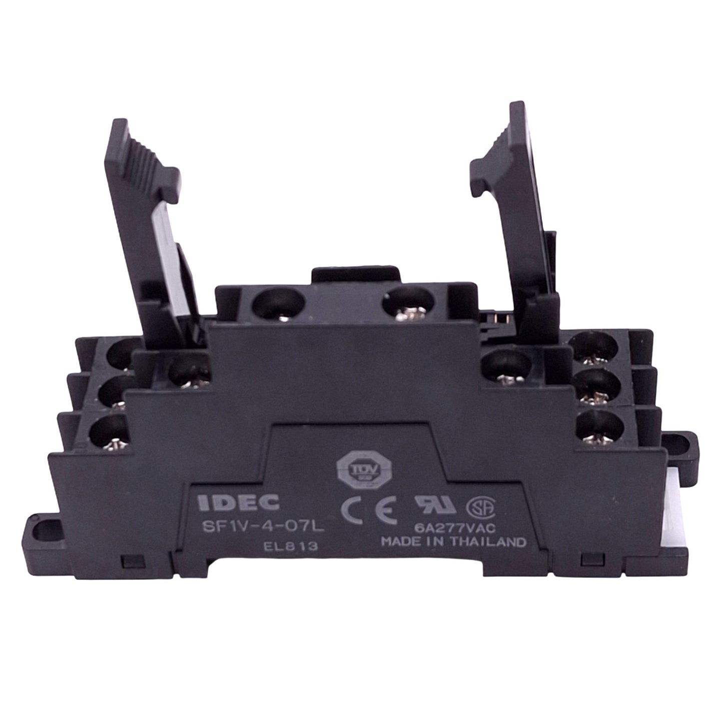 Used Lot of 2 IDEC SF1V-4-07L Relay Sockets, 10-Pin, 250V 6A Max, DIN Rail