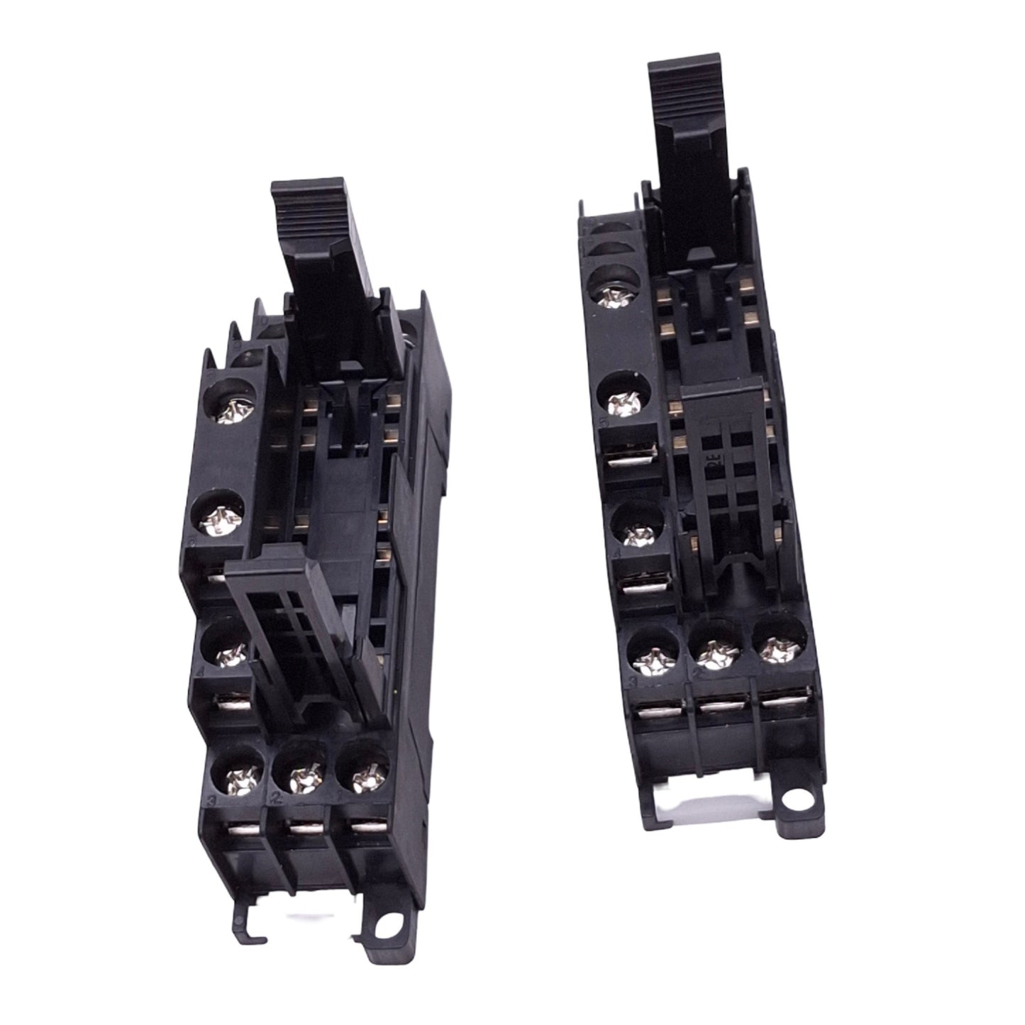 Used Lot of 2 IDEC SF1V-4-07L Relay Sockets, 10-Pin, 250V 6A Max, DIN Rail