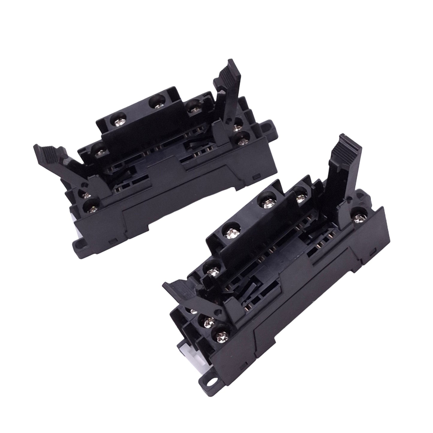 Used Lot of 2 IDEC SF1V-4-07L Relay Sockets, 10-Pin, 250V 6A Max, DIN Rail