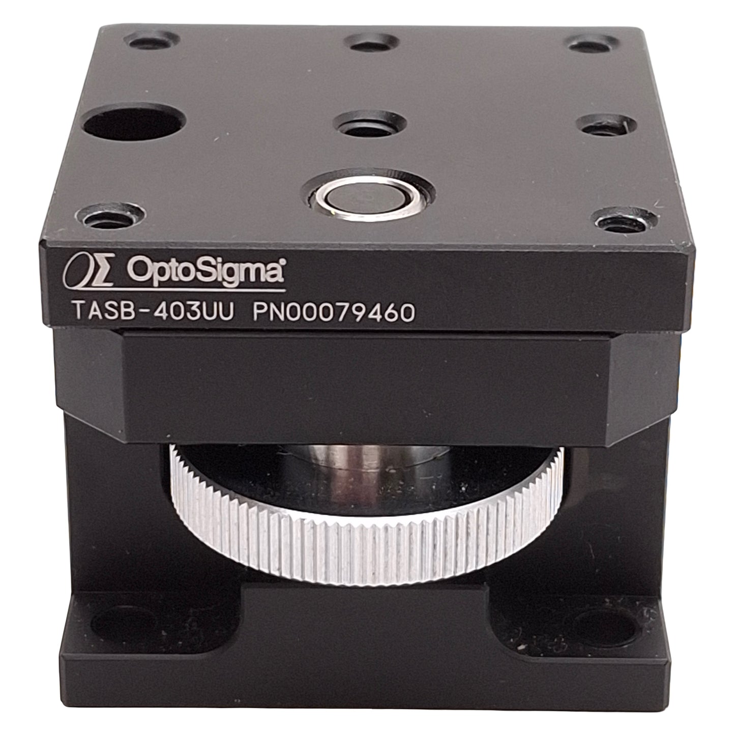 Used OptoSigma TASB-403UU Z-Axis Dovetail Linear Stage, 40x40mm, +5mm Travel, 6-32UNC
