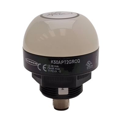 Used Banner K50APT2GRCQ EZ-LIGHT Touch Pick-to-Light, Greed-Red, 12-30VDC, M12 5-Pin