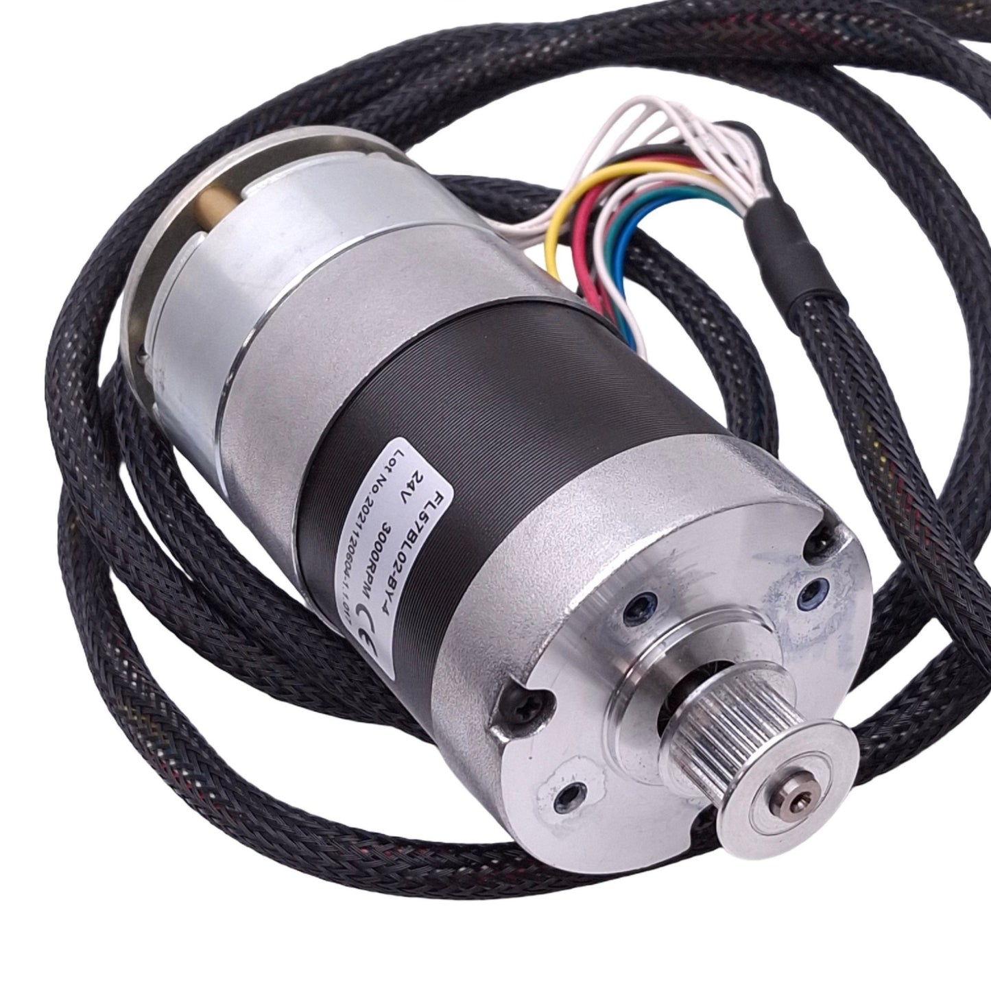 Used Fulling Motor FL57BL02-BY-4 Brushless DC Motor, ø1/4" Shaft, 3000rpm Max, 24VDC