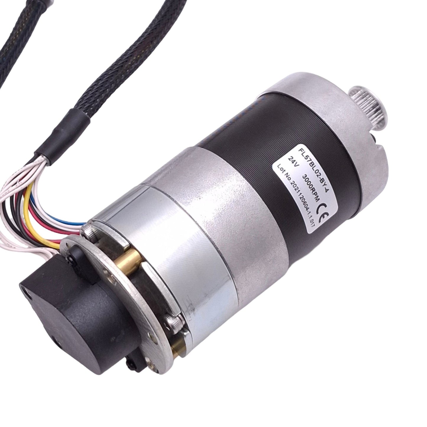 Used Fulling Motor FL57BL02-BY-4 Brushless DC Motor, ø1/4" Shaft, 3000rpm Max, 24VDC
