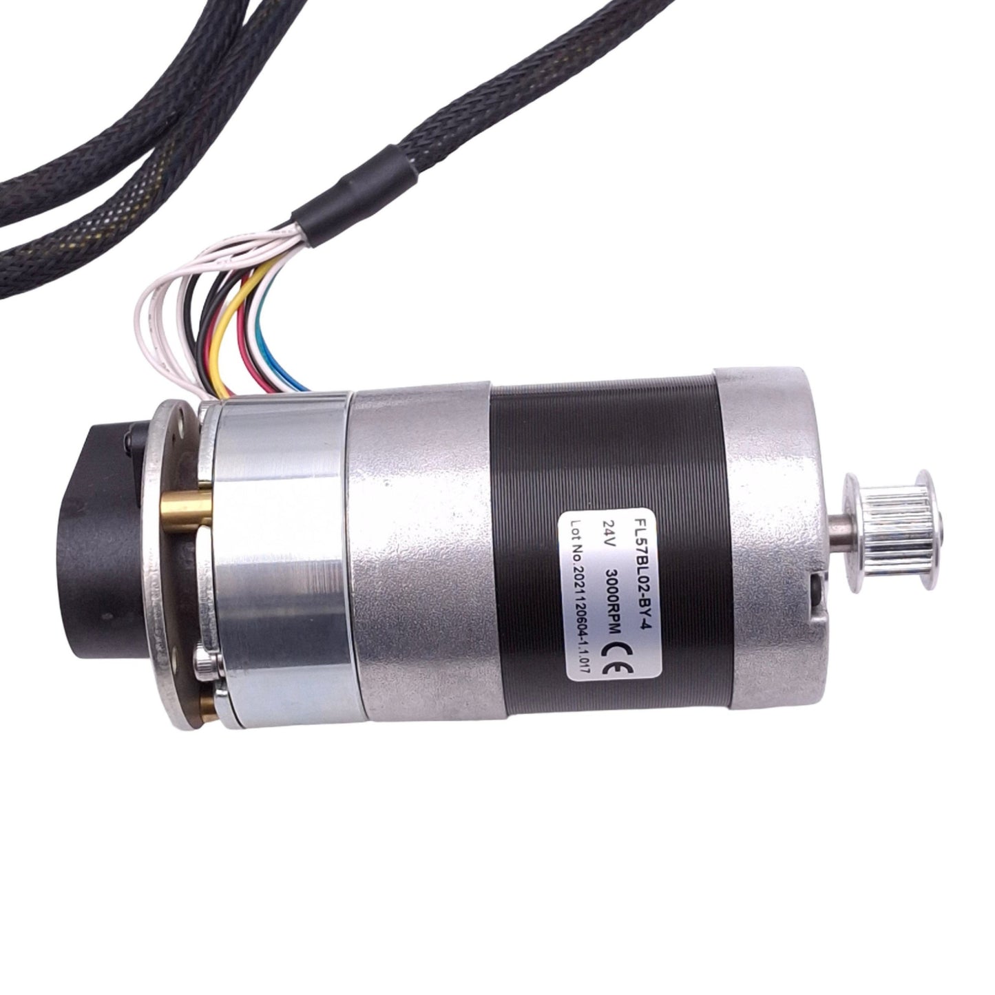 Used Fulling Motor FL57BL02-BY-4 Brushless DC Motor, ø1/4" Shaft, 3000rpm Max, 24VDC
