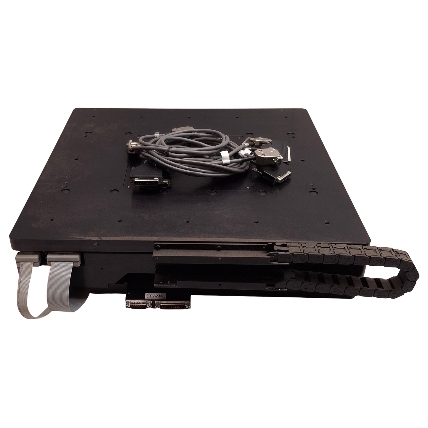 Used Miyachi Unitek 00036140 X Y Motorized Stage, Linear Motors, 12in x 12in Travel