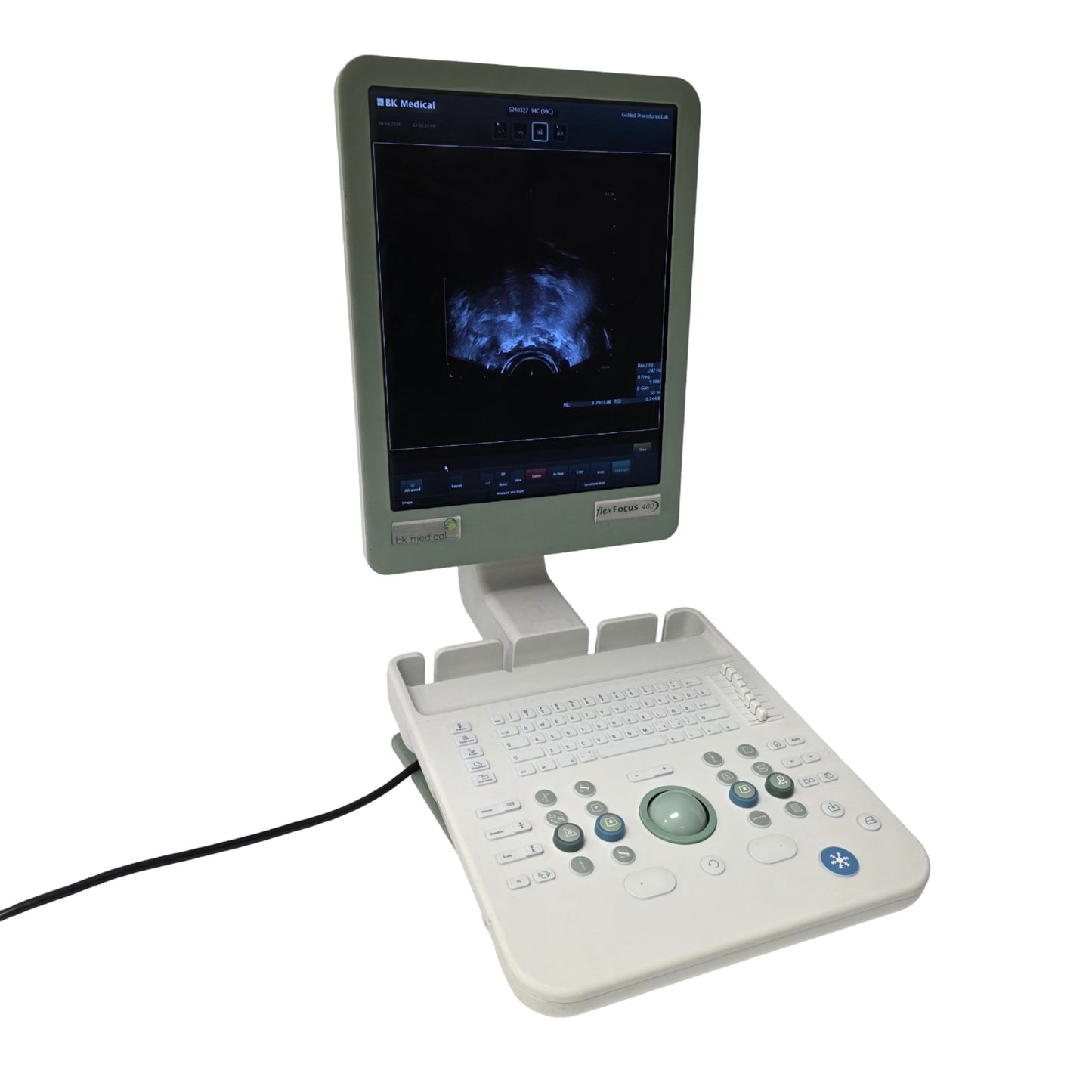 Used BK Medical 1202 Flex Focus 400 Desktop Ultrasound Scanner 100-230VAC