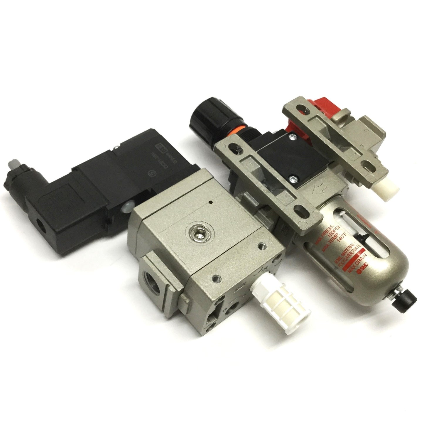 Used SMC AW20K-N02E-CZ Air Filter/Regulator, NAV2000 Start-Up, VHS20 Relief Valve
