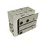 Used SMC MXH20-10 Compact Air Slide Table Cylinder ⌀20mm Bore, 10mm Stroke, M5 Ports