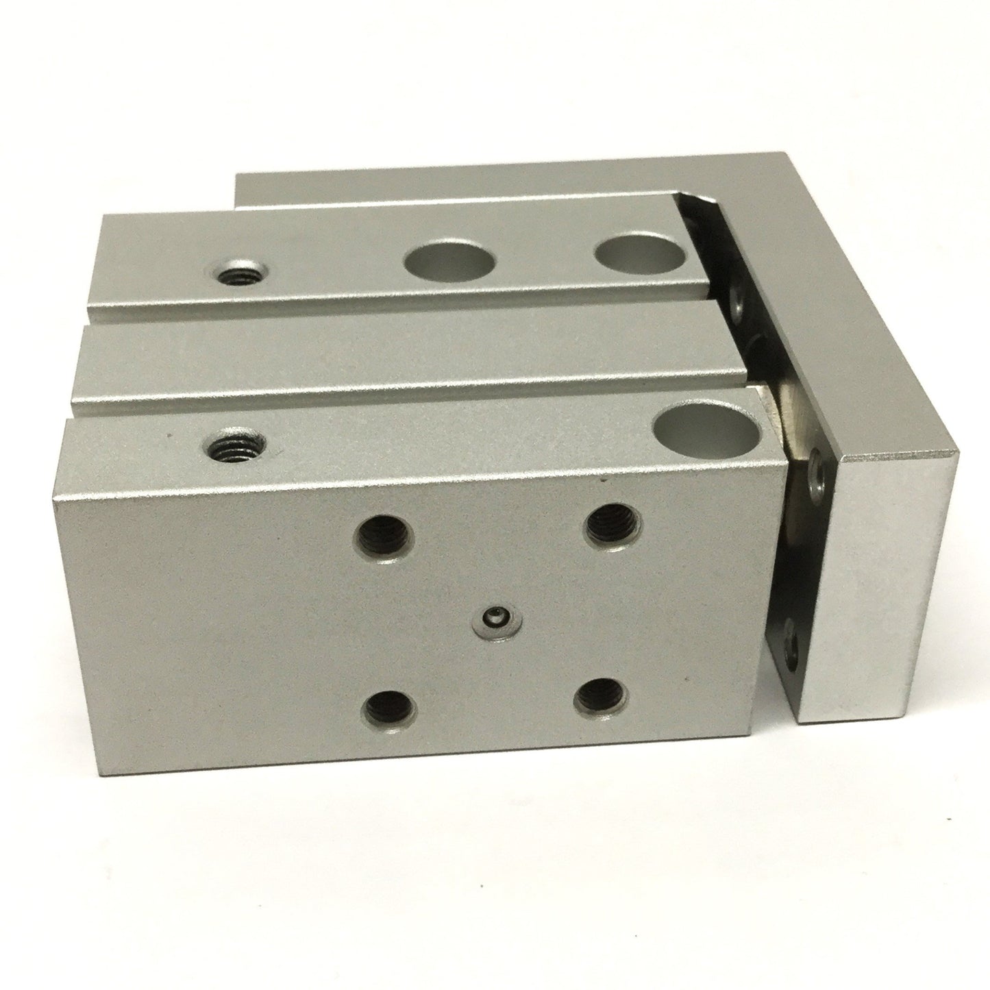 Used SMC MXH20-10 Compact Air Slide Table Cylinder ⌀20mm Bore, 10mm Stroke, M5 Ports