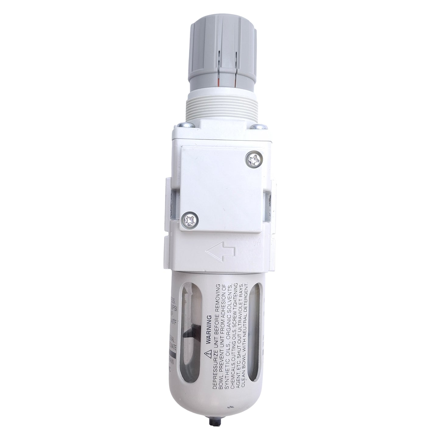 Used SMC AW20K-N02E-CZ-B Filter Regulator 1/4 NPT Port, 7-125psi, 1.5MPa Proof