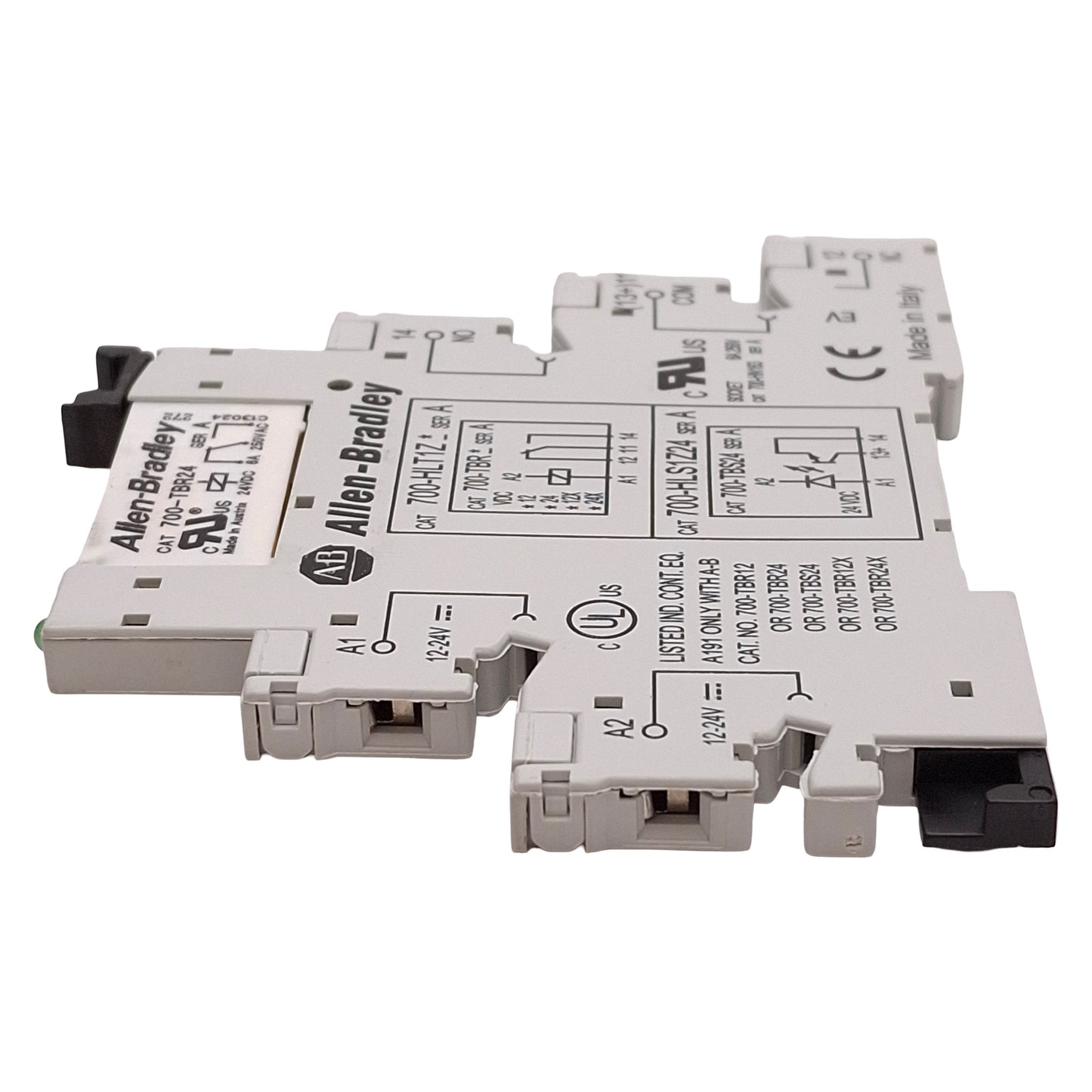 Used Lot of 3 Allen Bradley 700-HLT1Z24 Terminal Block Relay, SPDT, 6mm, 24VDC Coil