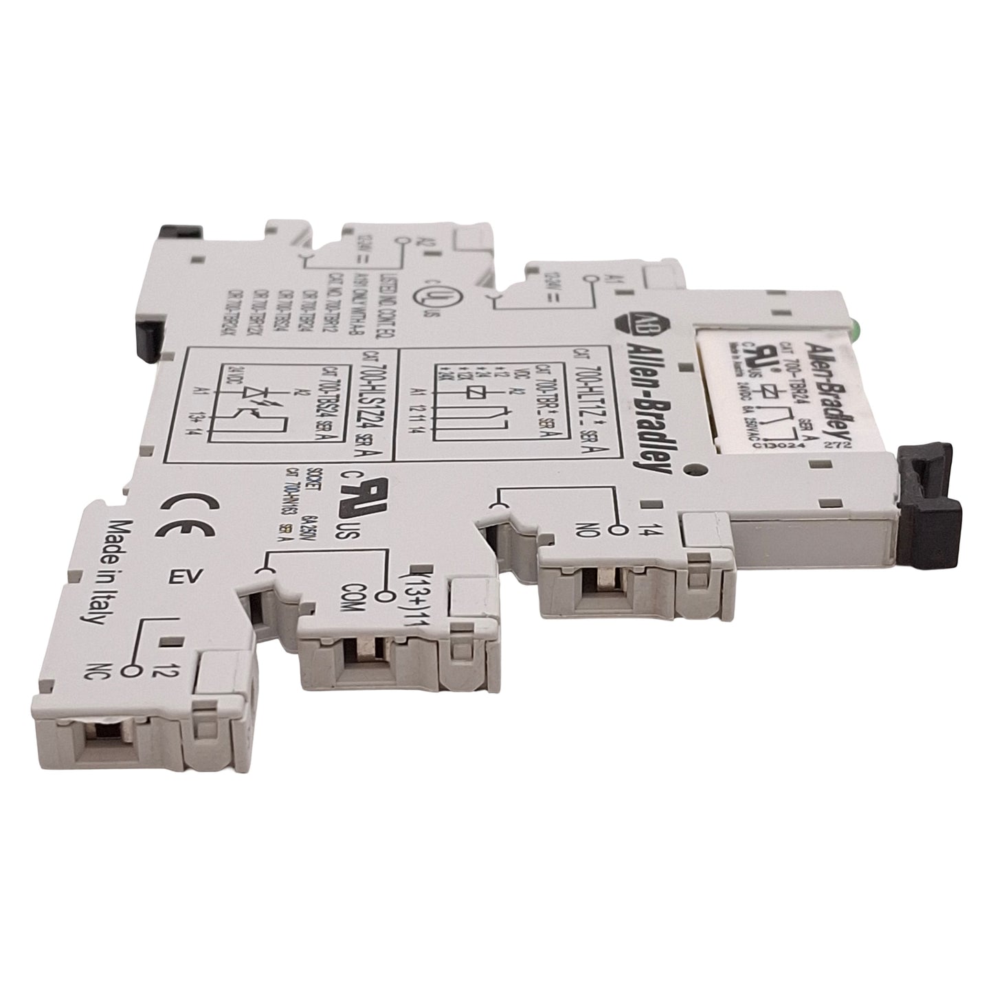 Used Lot of 3 Allen Bradley 700-HLT1Z24 Terminal Block Relay, SPDT, 6mm, 24VDC Coil