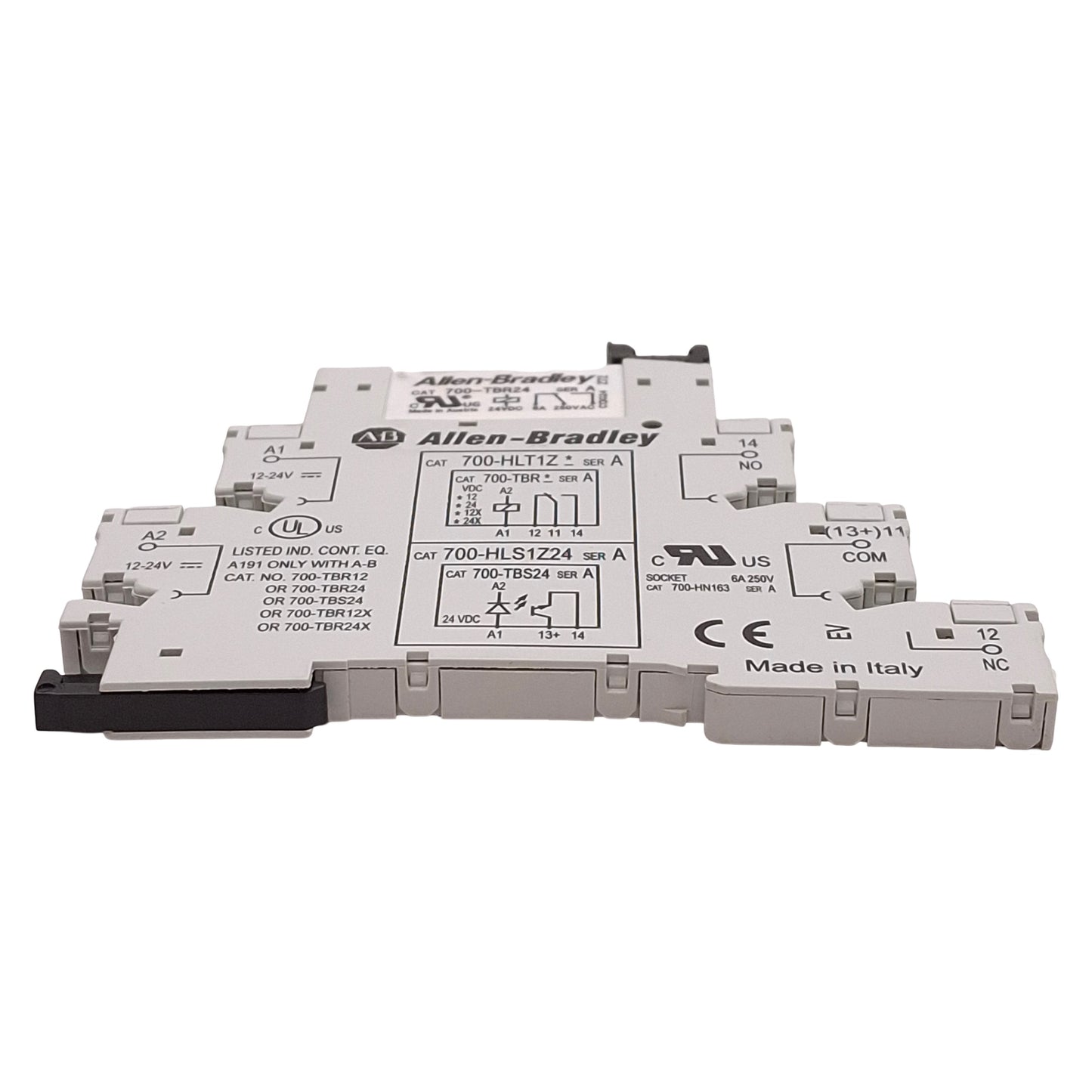 Used Lot of 3 Allen Bradley 700-HLT1Z24 Terminal Block Relay, SPDT, 6mm, 24VDC Coil