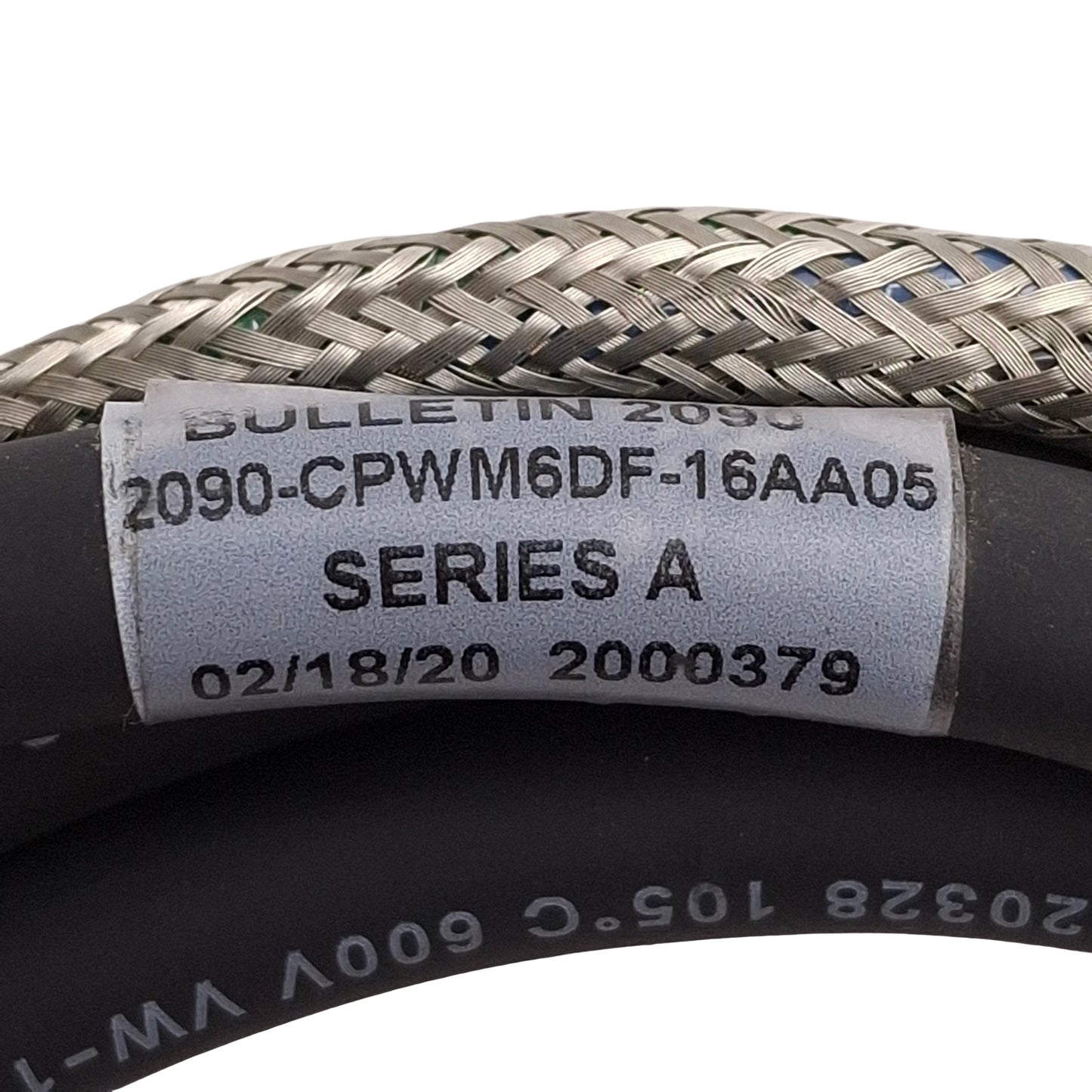 Used Allen Bradley 2090-CPWM6DF-16AA05 TL-Series Standard Motor Power Cable, 2m Long