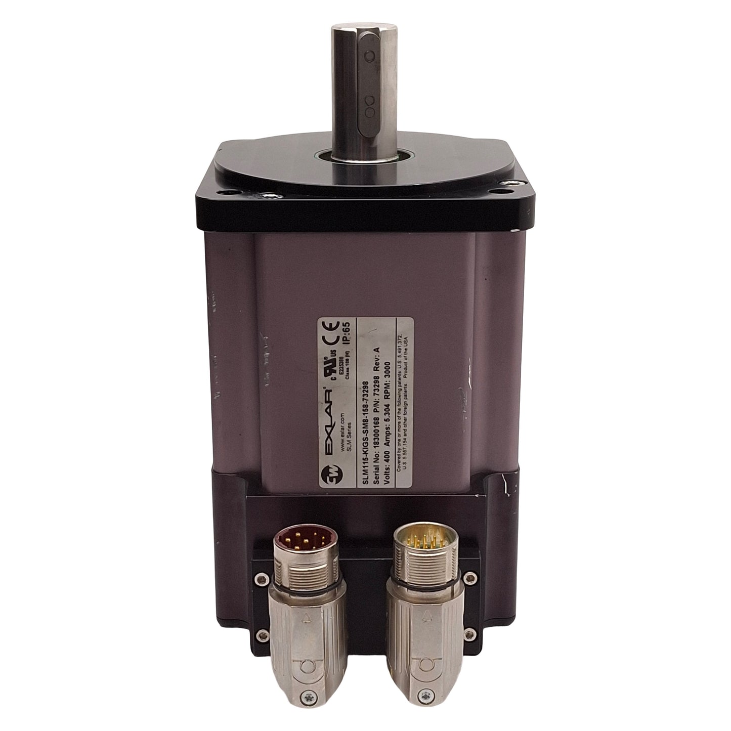 Used Exlar SLM115-KIGS-SM8-158-73298 Servo Motor 400VAC 5.304A, 3000rpm, 115mm Flange