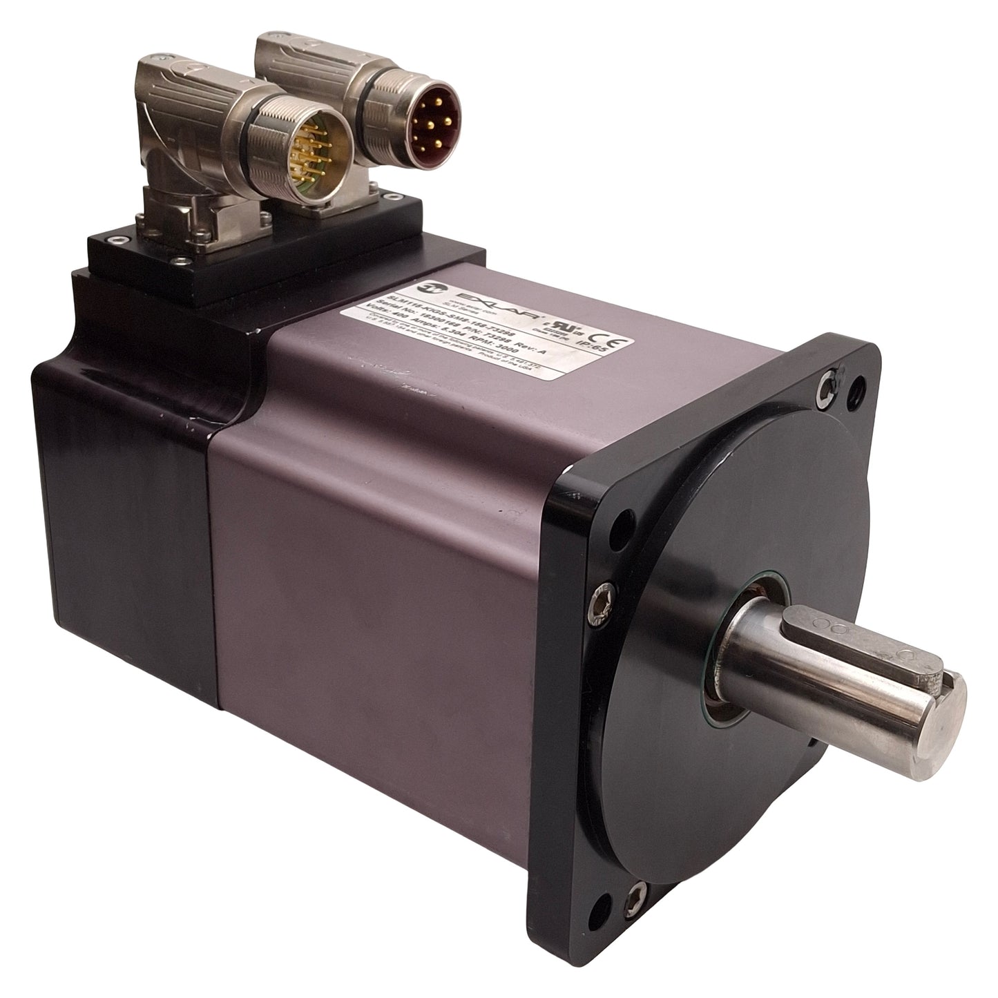 Used Exlar SLM115-KIGS-SM8-158-73298 Servo Motor 400VAC 5.304A, 3000rpm, 115mm Flange