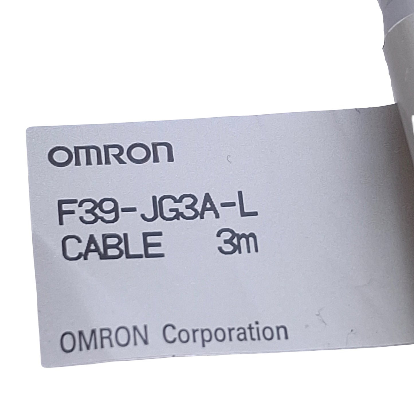 Used Omron F39-JG3A-L Cordset, M12 5-Pin Straight Female to Flying Leads, 24VDC, 3m