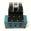 Used Manifold of (3x) MAC 45A-LAC-DDAJ-3KE 4-Way Solenoid Valves 24VDC, 1/8" NPT Base
