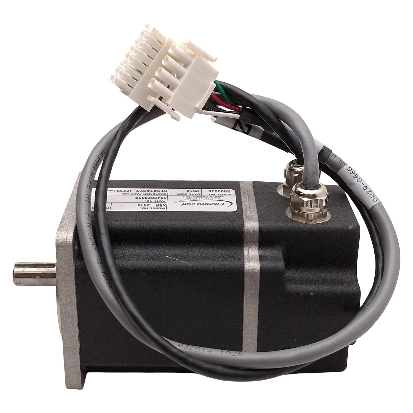 Used ElectroCraft XBR-2910 Servo Motor, 0.31kW, 230VAC, 6000rpm, NEMA 42, 0.5m Leads