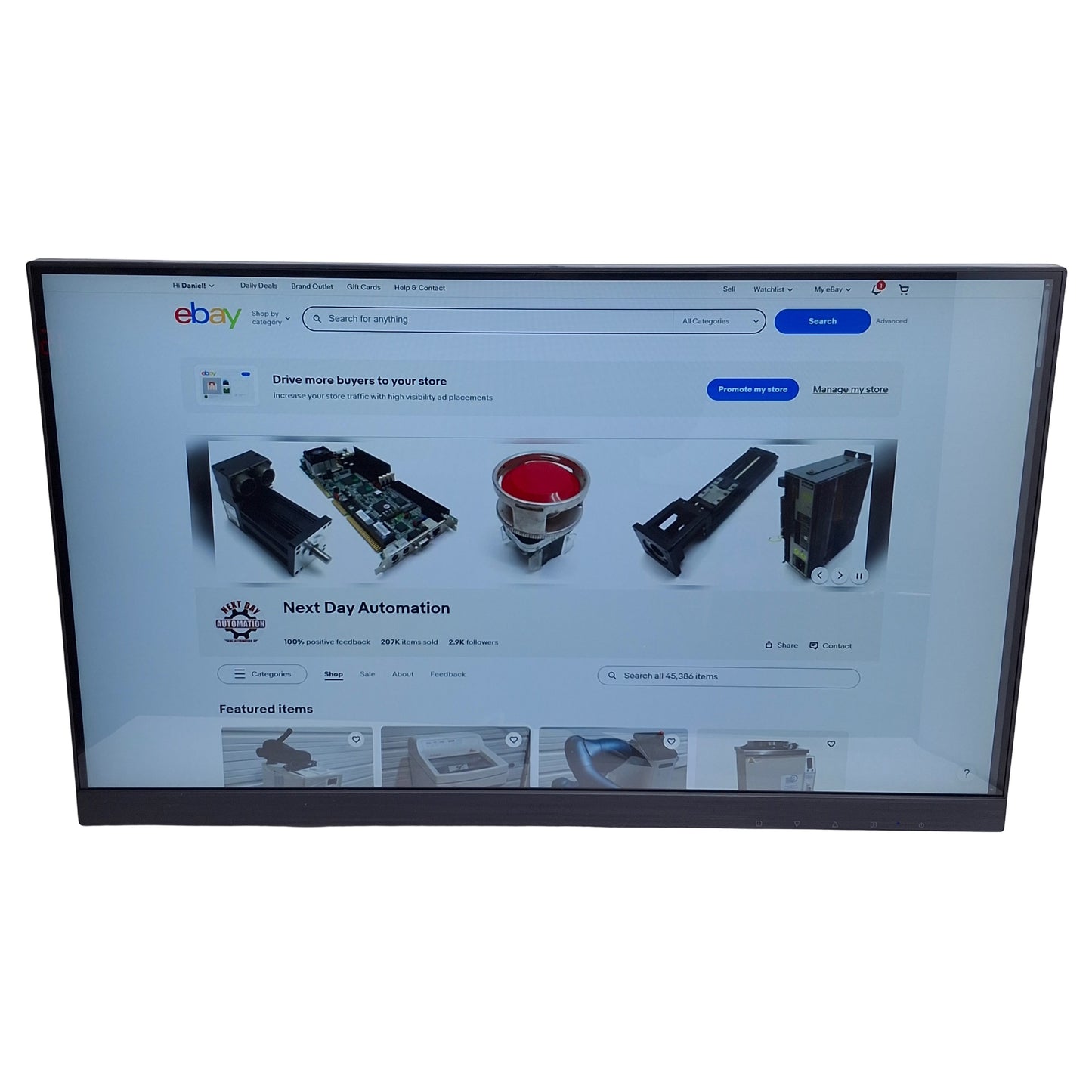 Used Planar PCT2235 Helium LED 22" Multi-Touch Screen Monitor w/Speakers 1920x1080