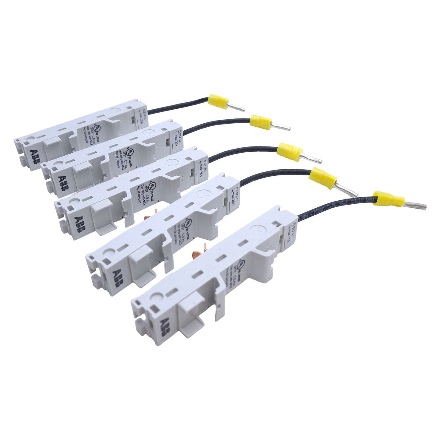 Used Lot of 5 ABB ZLS177U Bus Stab Adapter Module For ZLS806/ZLS808 Socket Base, 25A