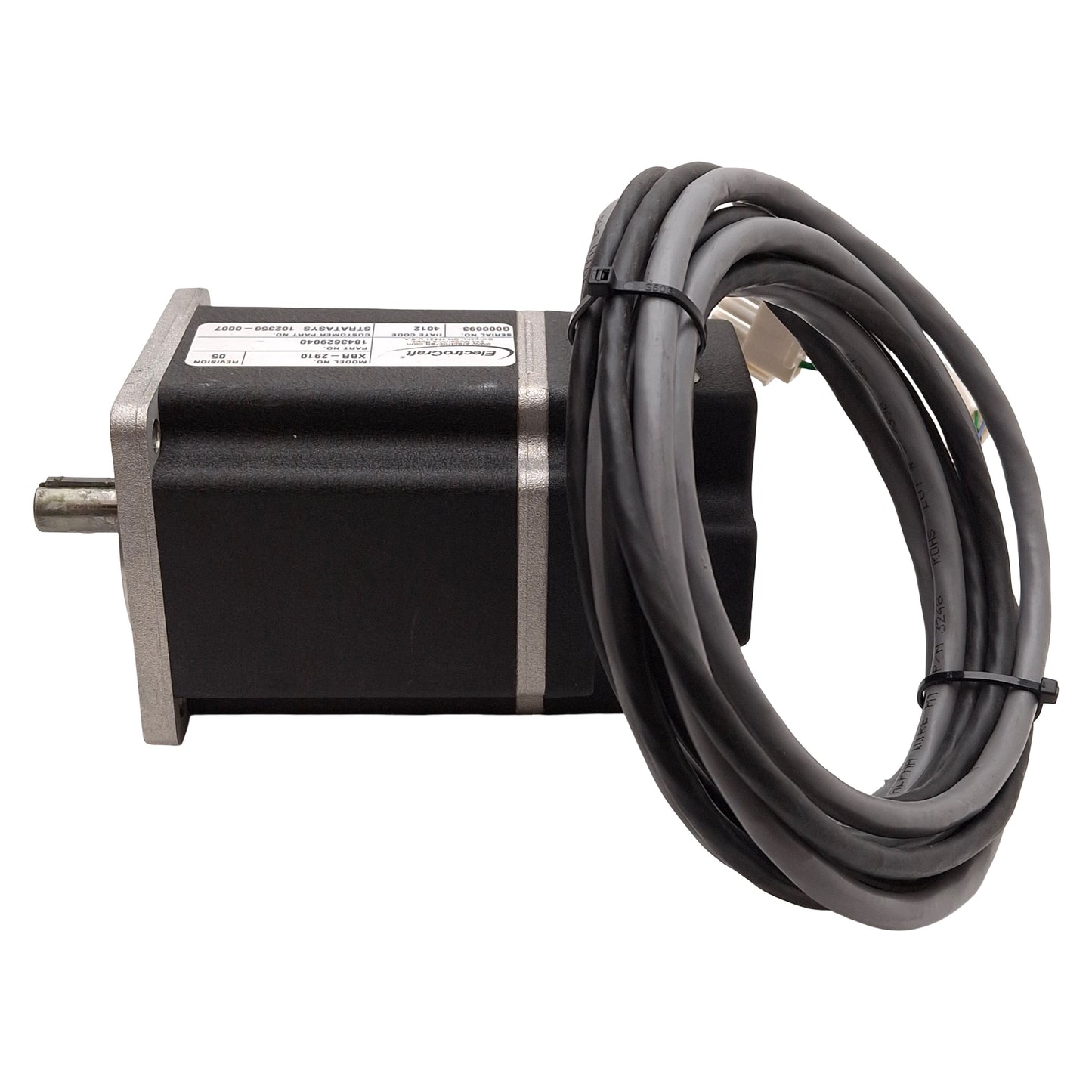 Used ElectroCraft XBR-2910 Servo Motor, 0.31kW, 230VAC, 6000rpm, NEMA 42, 2.0m Leads