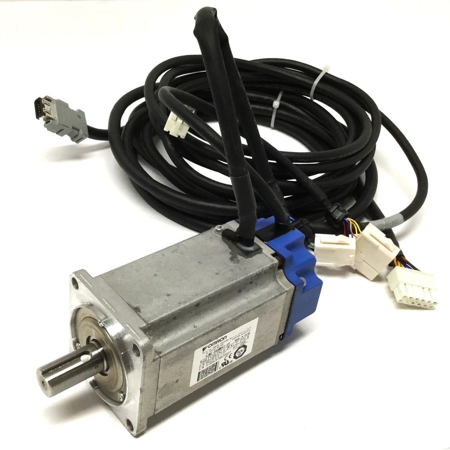 Used Omron Yaskawa SJME-04AMB41-OY Junma Servo Motor, 200VAC, 400W, 3000RPM, 60mm