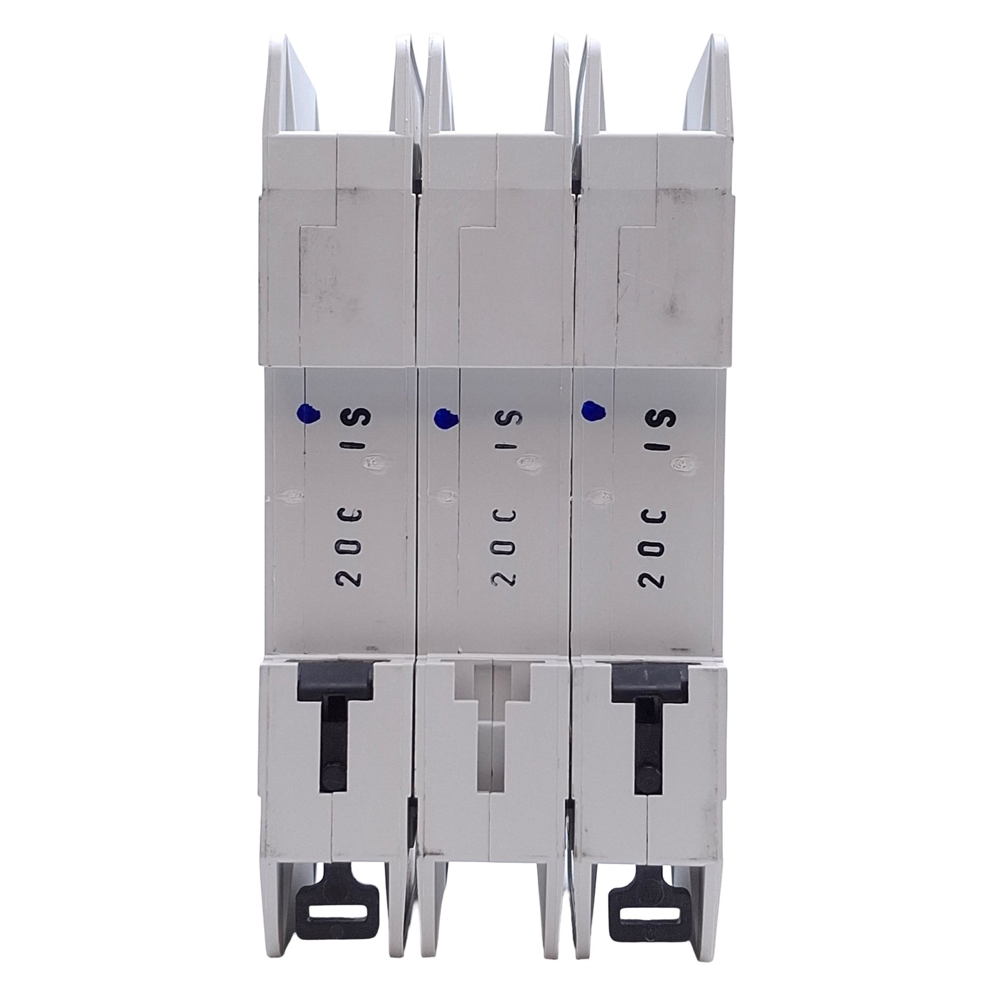 Used Eaton FAZ-C20/3-NA Circuit Breaker 3-Pole, 20A, 277/480VAC, DIN Rail Mount